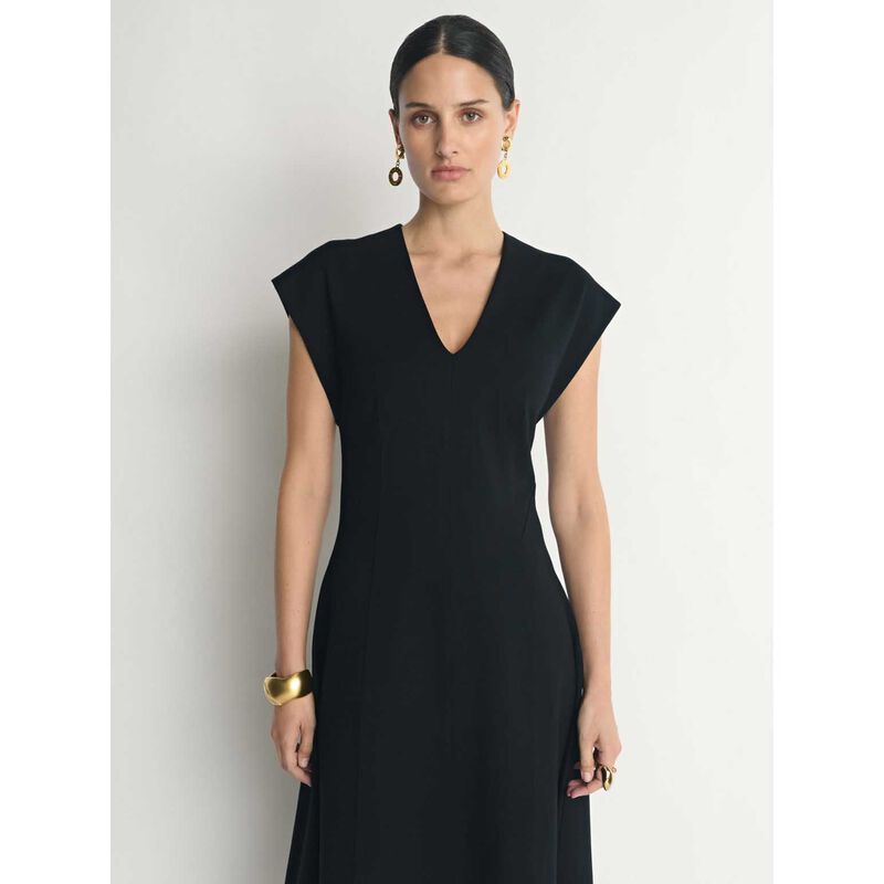 Veronika Maine Ponte Seamed Midi Dress image number 2